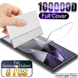 TPU Screen Protector For Samsung Galaxy S24 S23 S22 S21 S20 Ultra Note 20 10 9 S10 S9 Plus Lite S10E S23FE FE A52 A72 A73 A53 5G