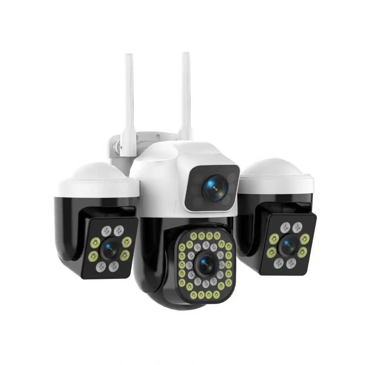 3画面3レンズ8K WIFI IPカメラ 15MP 3レンズ屋外カメラ 自動追跡 防水CCTVビデオセキュリティカメラ Yoosee