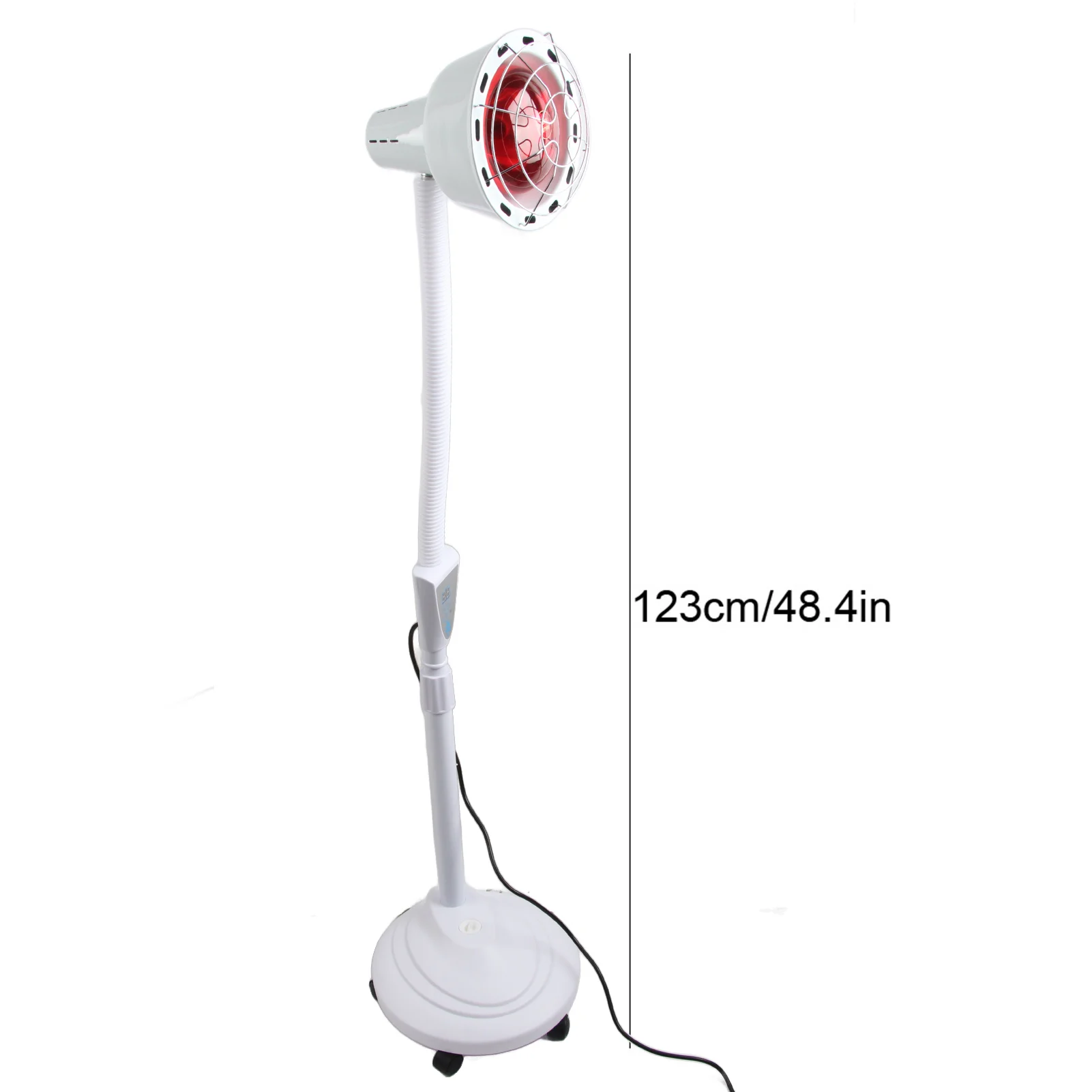 275W Floor Stand Infrared Light Heating Therapy Lamp Pain Relief Adjustable Skin Care Lamp Infrared Heating Light