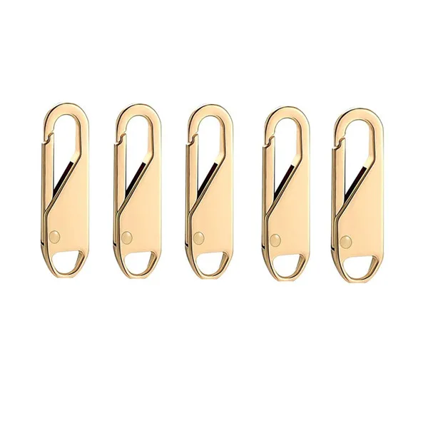 Universal Detachable Metal Zipper Puller Repair Kit for DIY Sewing and Craft Projects (5/10 Pack)