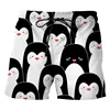 3D Printed Penguin Men's Short Pants Fashion Hawaii Beach Shorts Cool Casual Summer Quick Dry Animal Pattern Sports Swim Trunks 6