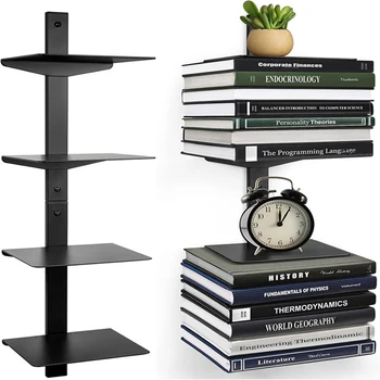 Librerie da parete Mobili per soggiorno Scaffali per librerie Organizzatori multifunzione moderni in metallo Scaffale per libri Design creativo