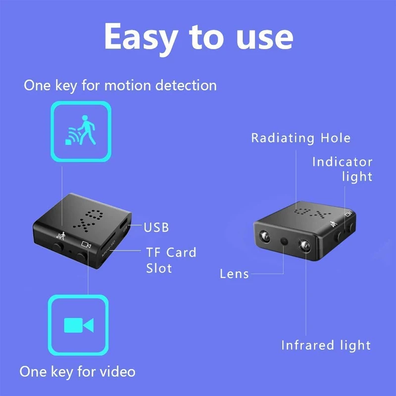 Security Mini Camera Full HD 1080p Night Vision Motion Detection Video Voice Recorder security camera mini digital camera mini camera
