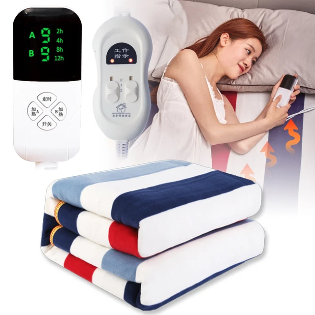 Thicker Heated Electric Blanket Double Body Winter Warmer 180x150cm  Thermostat Thermal Dual Control Blanket 220v Safety Mattress - Electric  Blankets - AliExpress