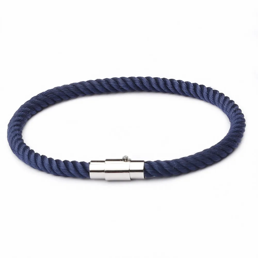 Bracelet Jewelry Fashion Rope Bracelet Men Women Copper Magnetic Clasp Male Bracelets Bangles Jewelry Summer Style Couple Bracelets SL021