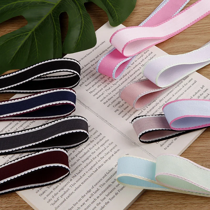 Jump Line Grosgrain Satin Ribbon DIY Handmade Arts Decorative Crafts Hair Bow Sewing Accessories 1meters/lot 1" (25mm)