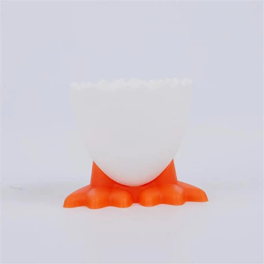 1/2/4pc Red Egg Cup Holder Hard Soft Boiled Eggs Holders Cups Creative Egg Cup Opener Separator Boiled Eggs Container Prop