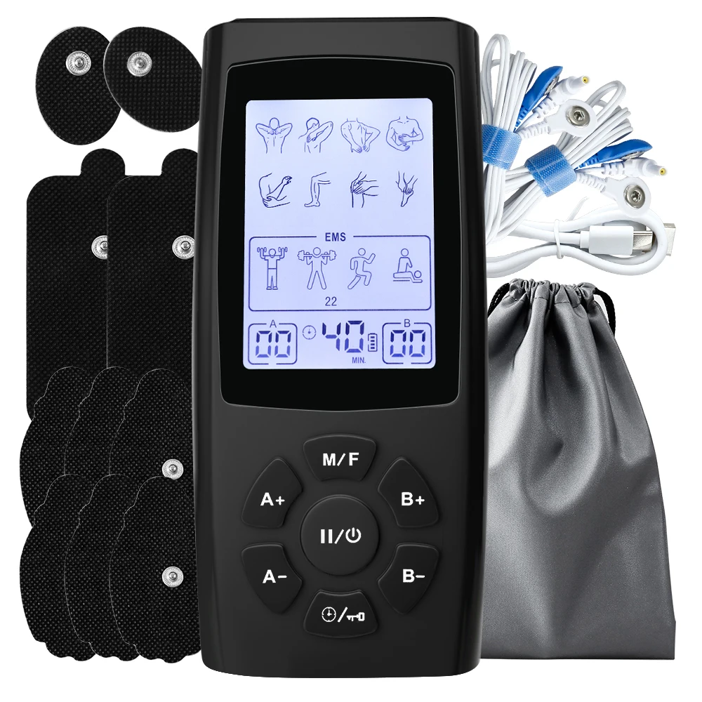 TENS EMS Unit 28 Modes 40 Intensity Muscle Stimulator for
