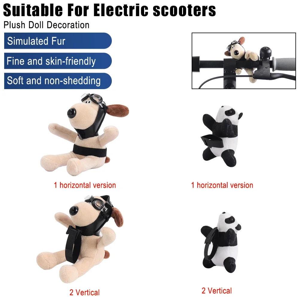 Mini Niedlicher Hund/Panda Lenkergriff für Xiaomi M365 PRO 1S PRO 2 Mi3 Mi4/4Lite /4 Ultra/5Pro 5Max Elektroroller Dekoration – Detail 1