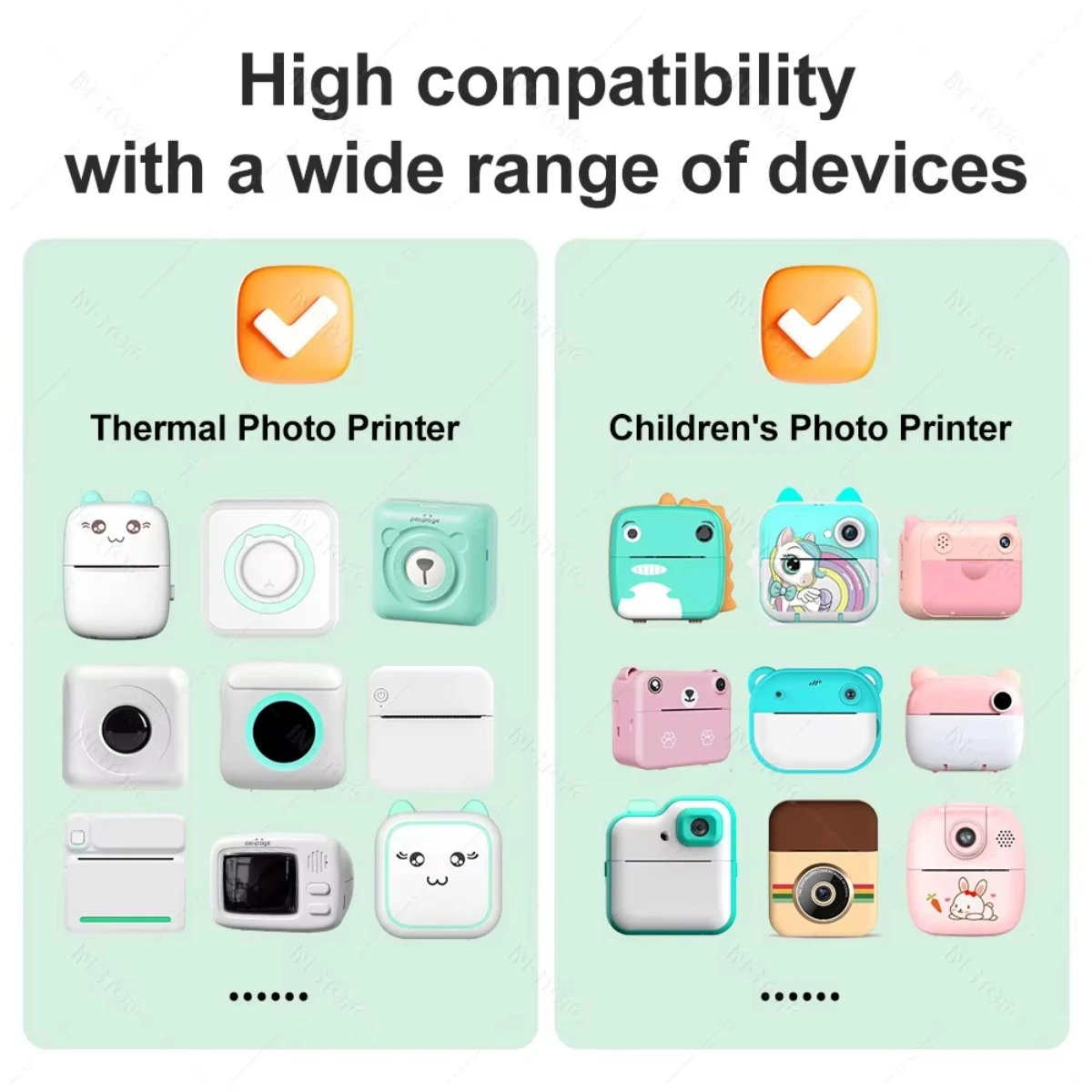 3/5/10Rolls Pocket Mini White Printer Thermal Paper Sticker Children Camera Instant Print Kids Camera Printing Paper Replacement