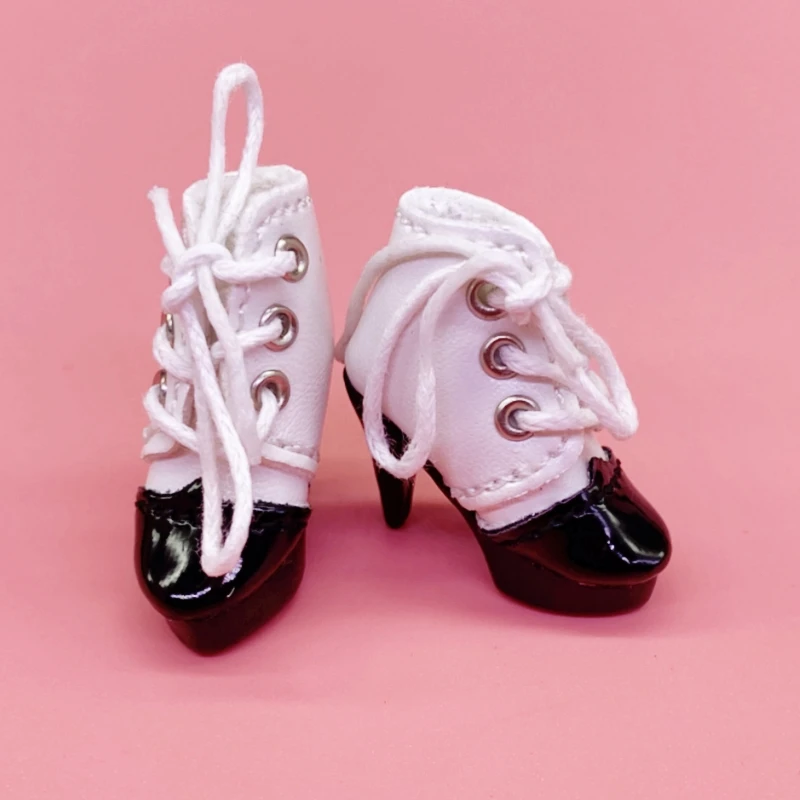 Doll shoes Doll accessories 2.5cm Mini Doll Shoes for Blythe Dolls Toy Cute High Heel Shoes for Azone Obitsu Licca BJD Accessories OB22 OB24 Dolls