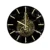 1x Muslim Pattern Happy Eid Wall Clock Round Acrylic Silent Non-ticking Clock Wall Art Decor Retro Wall Watch Decoration 30cm 