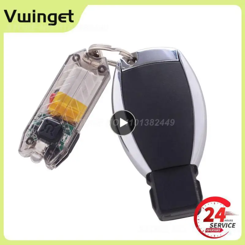 

1PCS Mini LED Keychain Flashlight Electric Portable USB Charging Rechargeable 45LM 2 Modes Tube Camping Night Reading