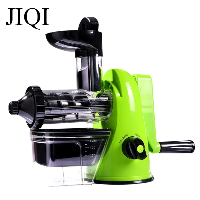 

JIQI Manual Juicer Mini Hand Crank Lemon Citrus Orange Squeezer DIY Fresh Fruit Vegetable Juice Slow Pressing Extractor Machine