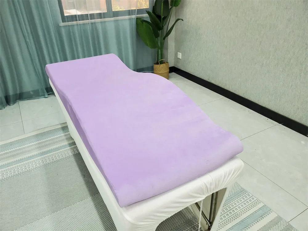Factory superb beauty salon Violet Purple Curved lash bed Topper mattress message mattress topper beds for eyelashes 2