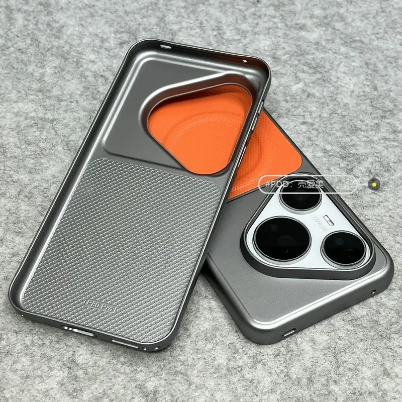 Magnetic Fine Grain PU Leather Splicing Electroplated Lightweight Cover
