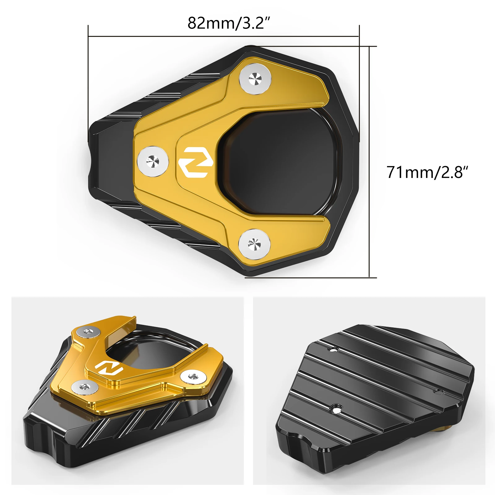 NICECNC Für Suzuki DRZ400S DR-Z400S DRZ400SM DR-Z400SM 2005-2024 2023 2022 Motorrad Vergrößert Ständer Seitenständer Pad Verlängerung – Detail 11