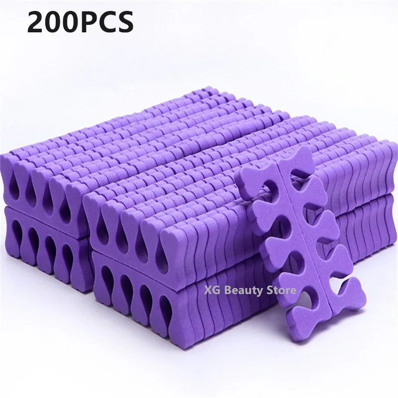 50/100/200PCS 네일 아트 발가락 구분 기호 손가락 발 스폰지 소프트 UV 젤 폴란드어 미용 도구 매니큐어 페디큐어 팩 네일 키트 ?