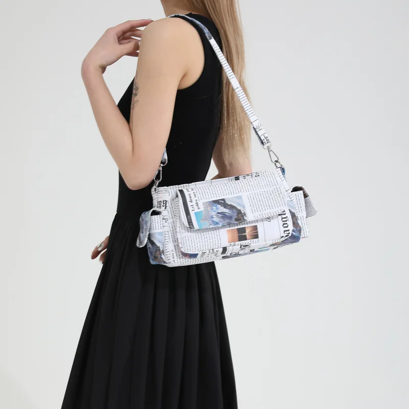Trendy Design Bolsas e bolsas de jornal para mulheres, ombro Crossbody Bolsas, Messenger Clutches, alta qualidade, novo, 2024