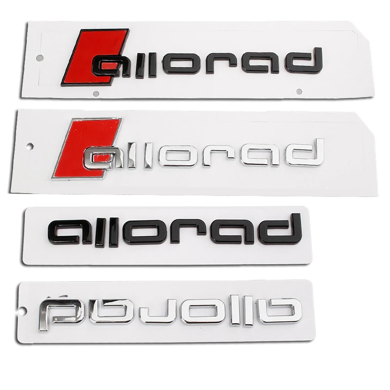 3D ABS Black Chrome Car Letters Rear Trunk Allroad Emblem Badge Sticker