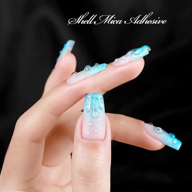 AS Water Drop Wave-esmalte de Gel para uñas, barniz transparente, pegamento para fototerapia, 15ml