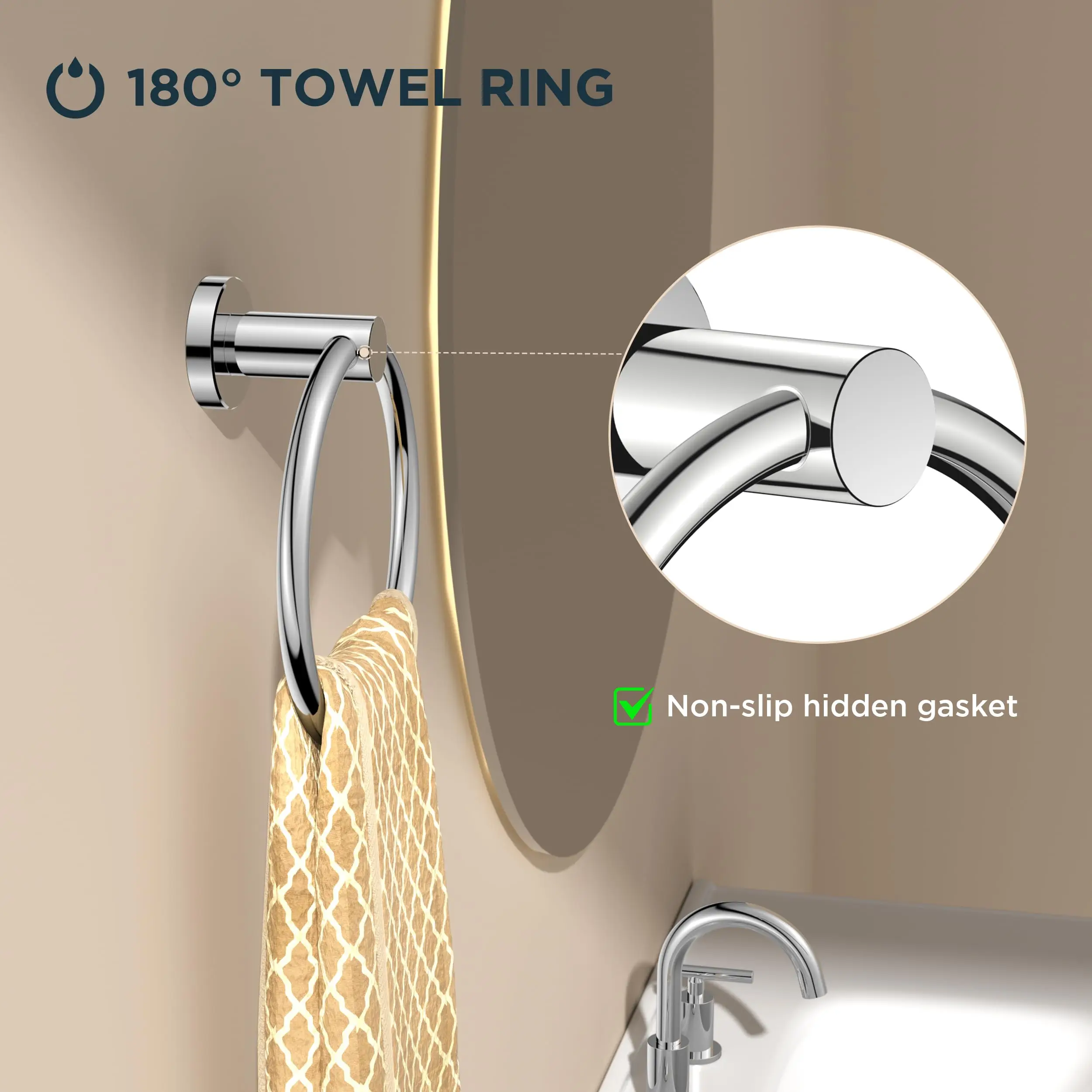 Versatile Towel Ring
