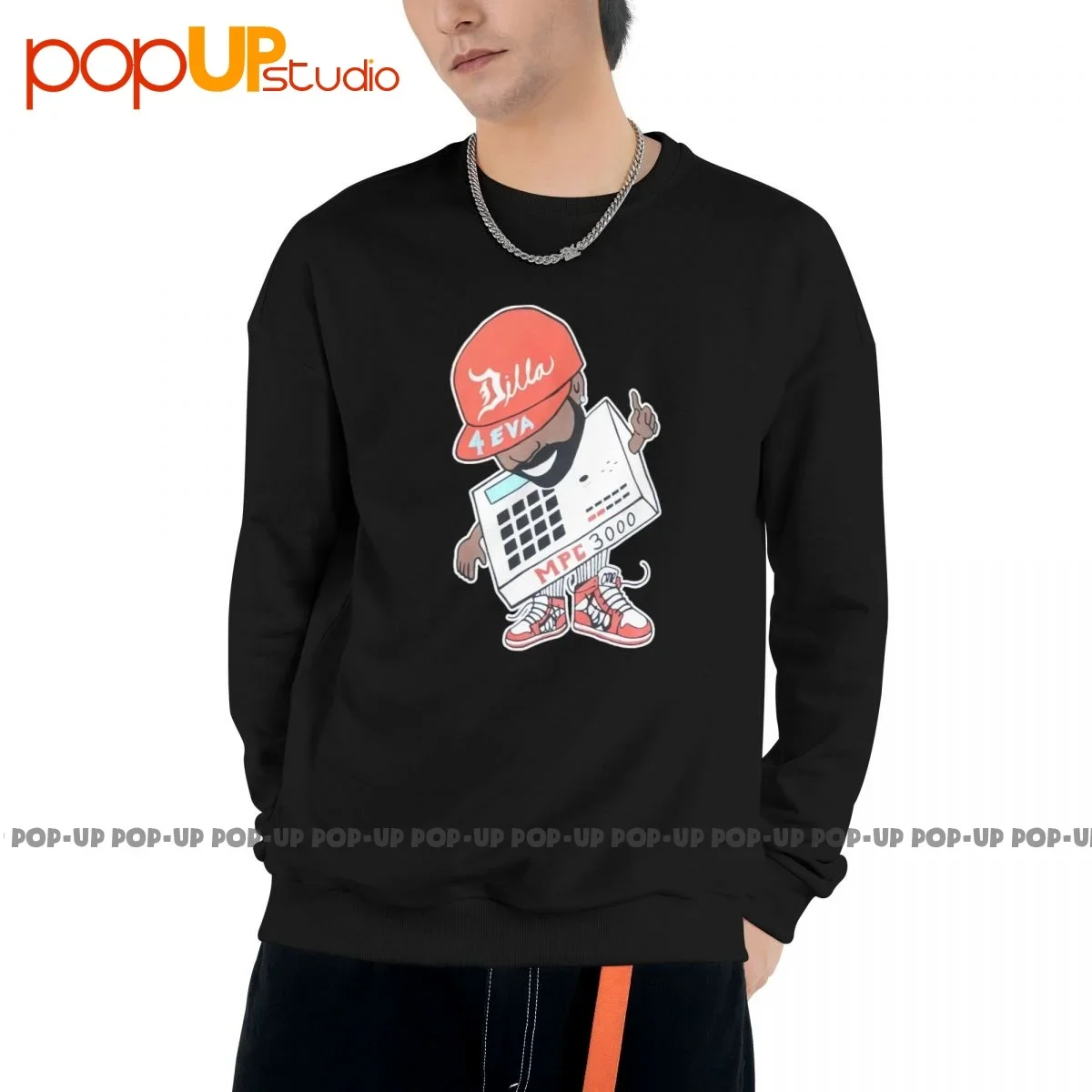 J Dilla Delicious Mpc 3000 Akai Felpa Pullover Camicie Best Style Fashion Migliore Qualità