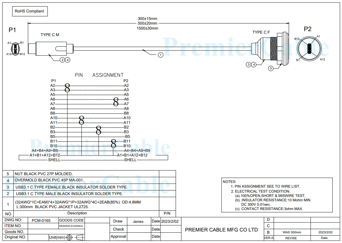 USB 3.1 C Stecker auf Buchse Verlängerungskabel Rundes Einbau-Panelmontage-USB-Typ-C-Verlängerungskabel 10Gbps Hochgeschwindigkeits-Daten & Strom – Detail 8