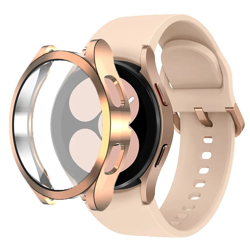 

for Samsung galaxy watch 5 pro 45mm case/watch 4/5 44mm 40mm watch protection case TPU Electroplating anti-fall protection case