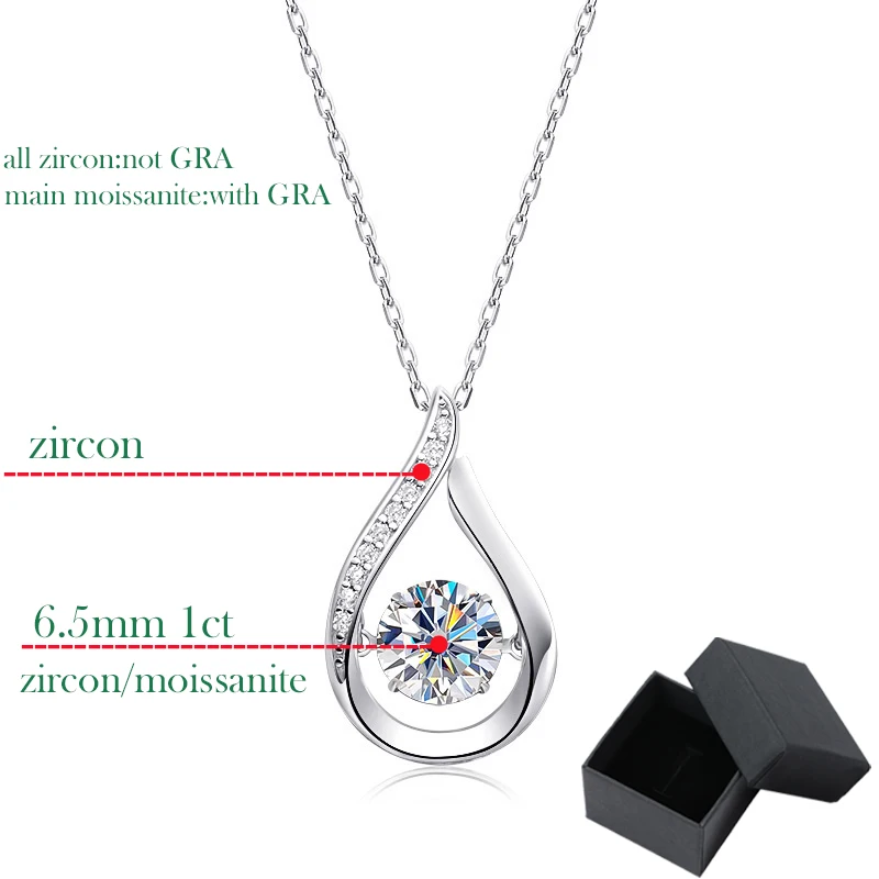 Smyoue  100% ̻糪Ʈ  Ʈ,  ־,  Ŭ,  , 1.0ct, 6.5mm