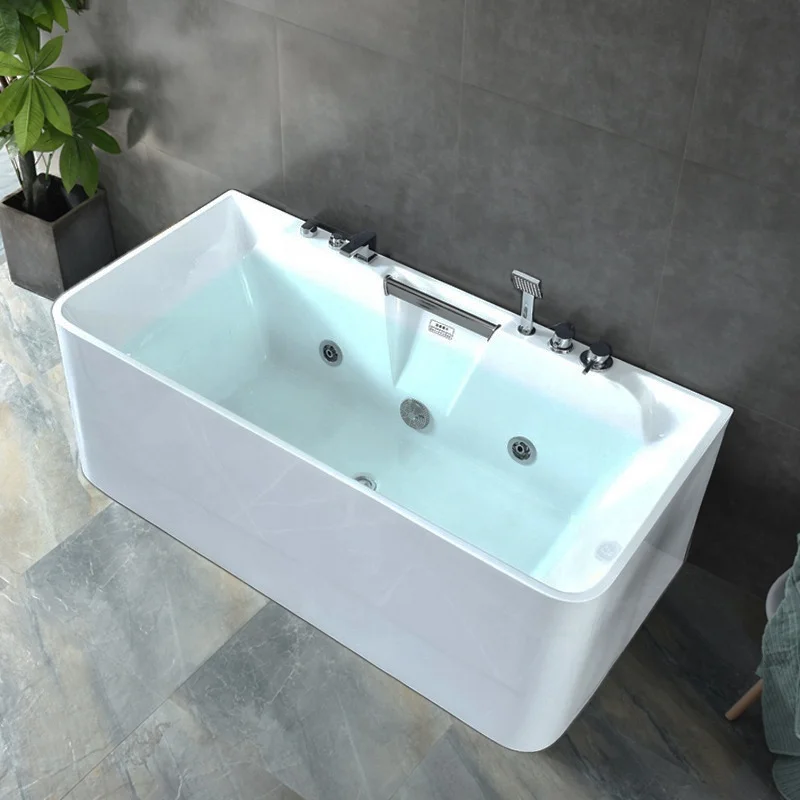 Freestanding Massage Bathtub Acrylic Freestanding Bath Tub Spa Whirlpool Massage Bath Tub