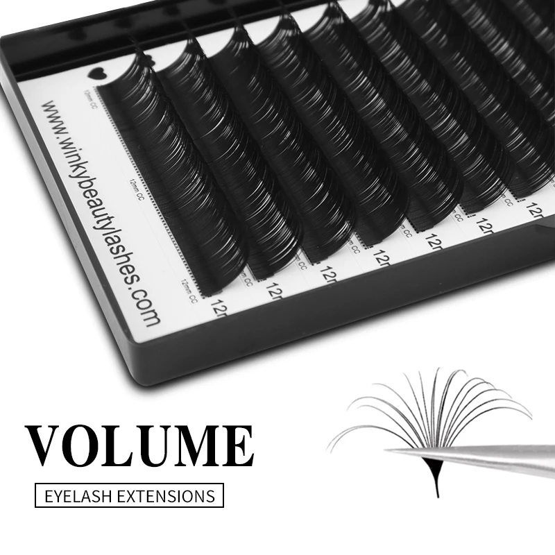 Winky Beauty Individual Classic Eyelash Extension C/D Curl Lashes Extension Russian Volume Lashes Matte Faux Mink Professional abonnie all size c d l curl classical individual eyelash extension mink lashes tray russian volume matte eyelashes