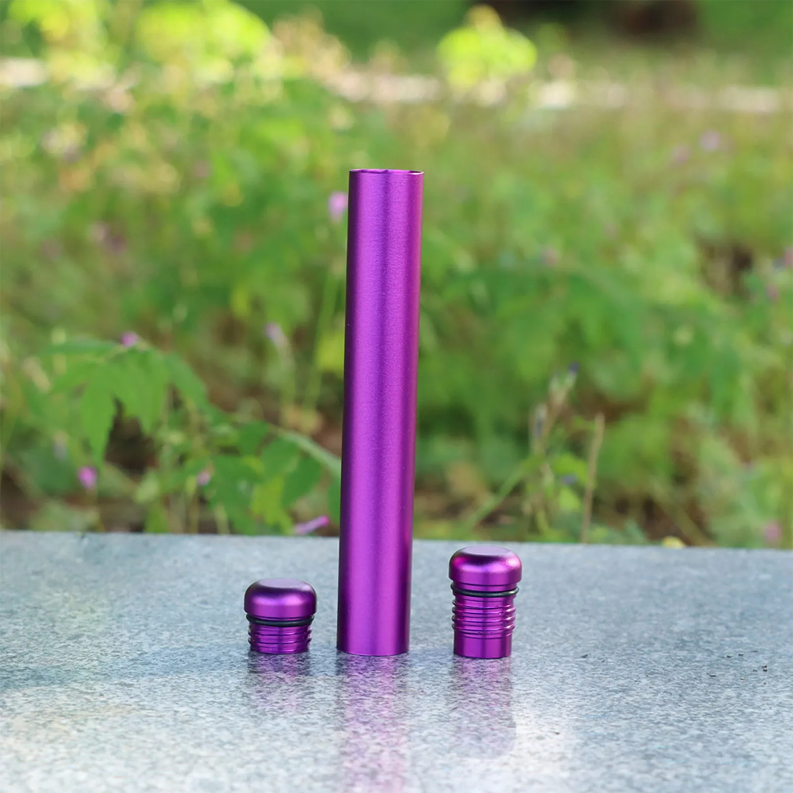 Aluminum Storage Tube Container Smell Proof Metal Tube Container Gift for Friends Family Members 2