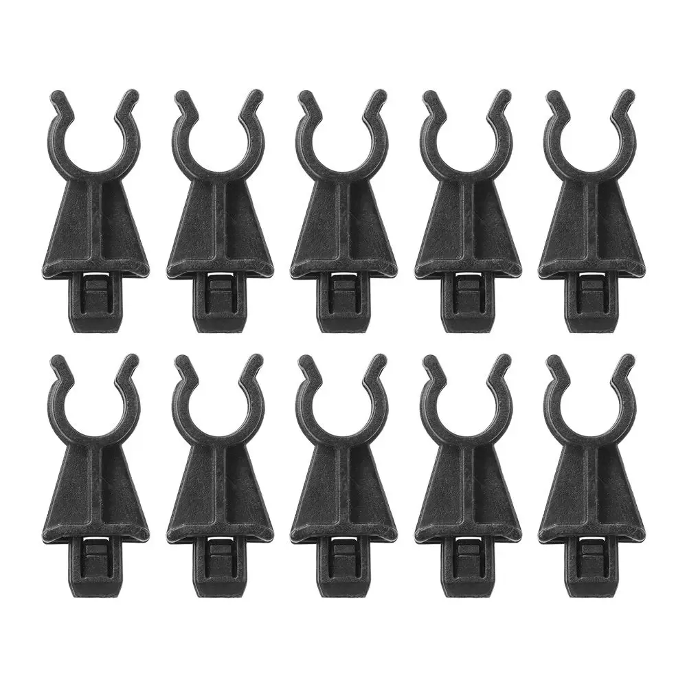 10Pcs Bonnet Hood Support Prod Rod Clamp Clip Holder Tool ​65722EB300 for Nissan Qashqai Dualis J10 Navara D40 PathfinderR51