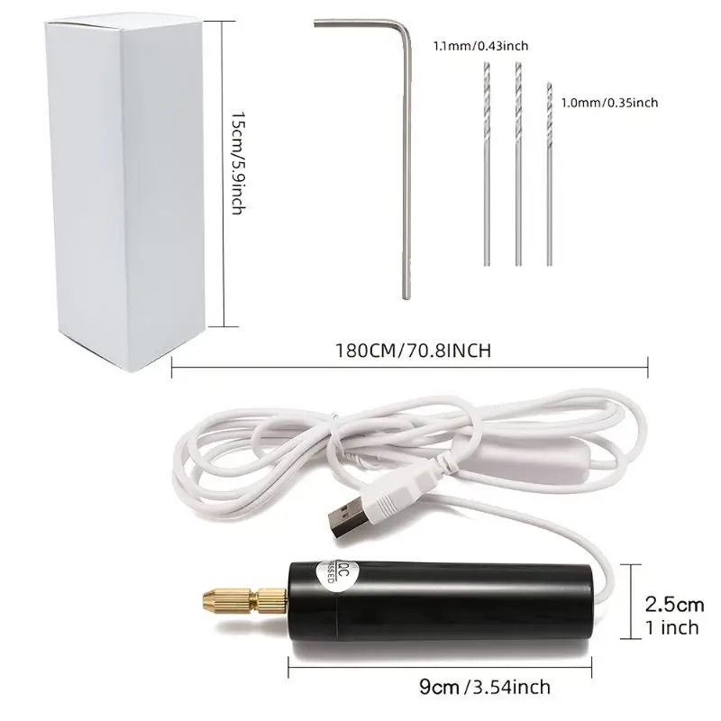 휴대용 미니 전기 드릴 DIY USB 도구 에폭시 수지 쥬얼리 만들기 나무 공예 조각 펜