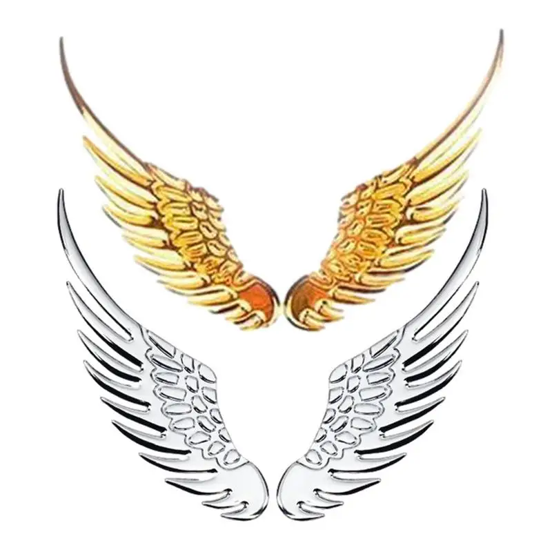 

Eagle Wings Car Sticker 3D Metal Stickers Adhesive Automotive Wings Emblems Decorative Eagle Wings Signs For SUVs Laptop