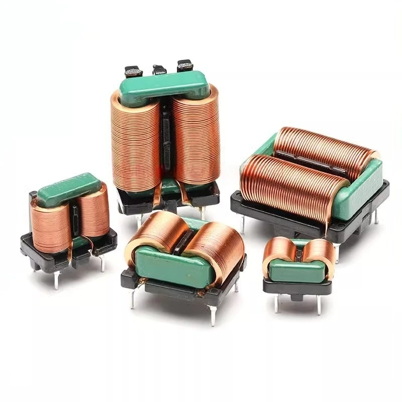 Common Mode Inductor 5mH 10mH Flat Wire EMI Common Mode Magnetic Loop Inductor, High Current Filter Inductor Coil 2