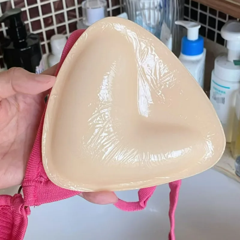 Thicken Chest Push Up Sticky Bra Double Sided Women Swimsuit Bikini Removeable Silicone Self-adhesive Cup Enhancer Chest Pad