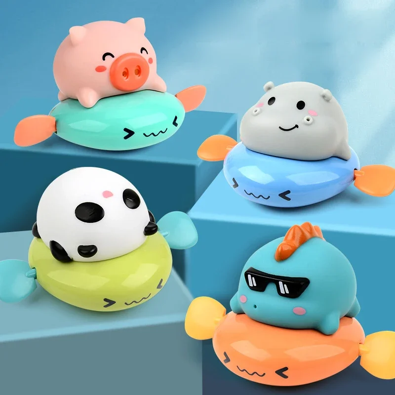 Bath Toys For kids Fun Floating Squeeze And Squirt Bathtub Squirters Cute Floating Swim Cartoon animal Children's Water Toys 4