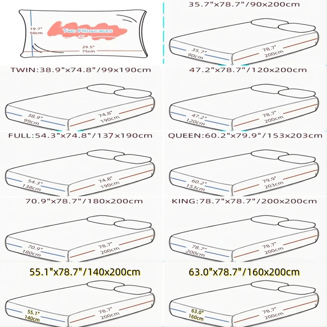 Ensemble de draps et taies d'oreiller 100% Polyester, 3 pièces, imprimé, bande élastique autour du matelas, housse de lit King Size 3