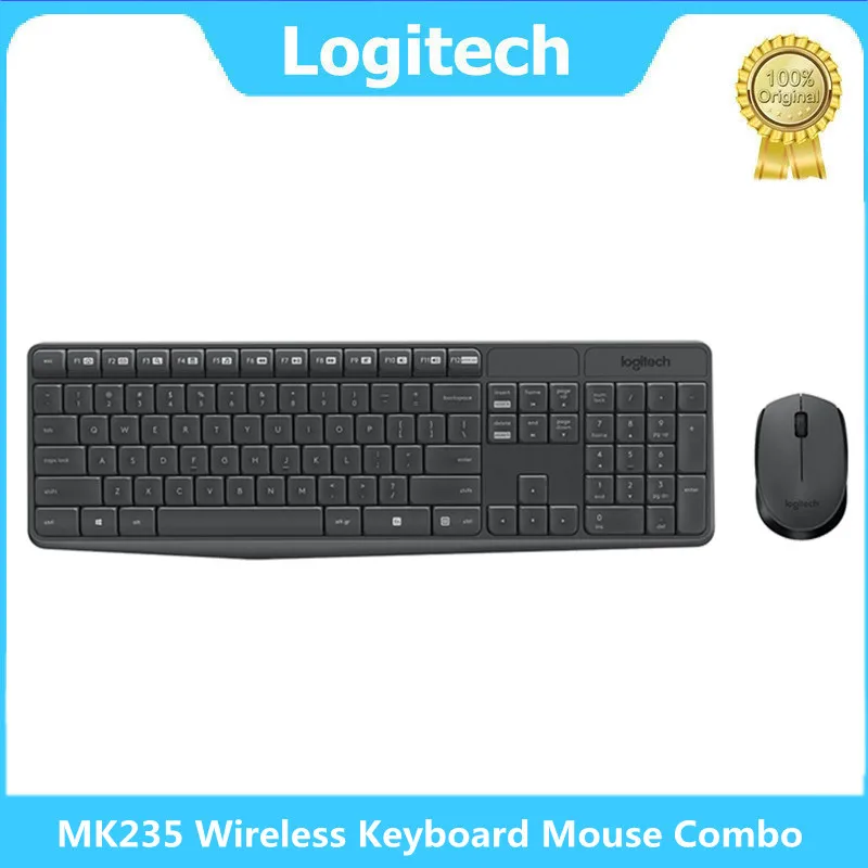 Logitech – ensemble Clavier et souris sans fil MK245, étanche, ergonomique,  pour ordinateur portable et PC Gamer - AliExpress