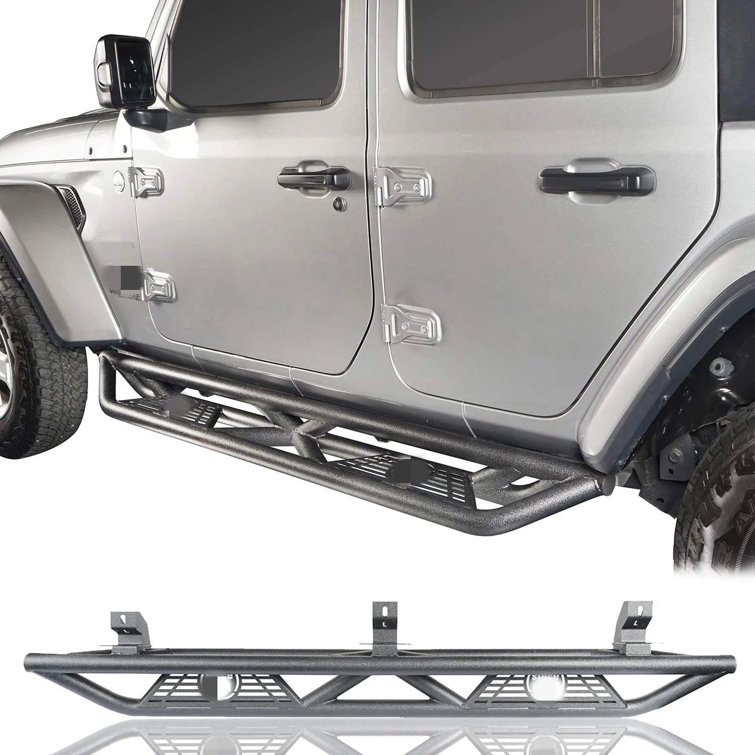 

hot sales JK JL 2/4 door Car Offroad 4x4 Auto Accessories steel side step For Jeep wrangler