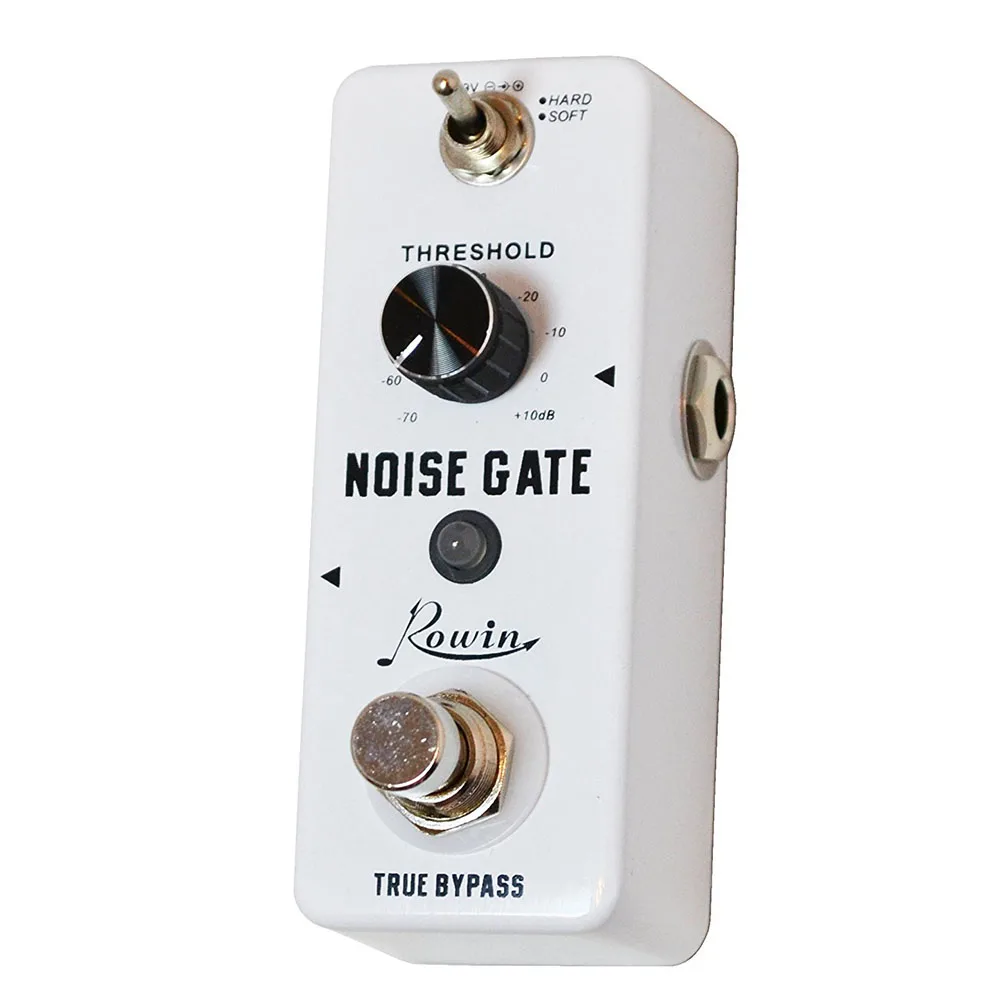 

Guitar Noise Gate Pedal by Rowin 2 Modes for Noise Reduction Compact and Space saving Design Durable Zinc Alloy