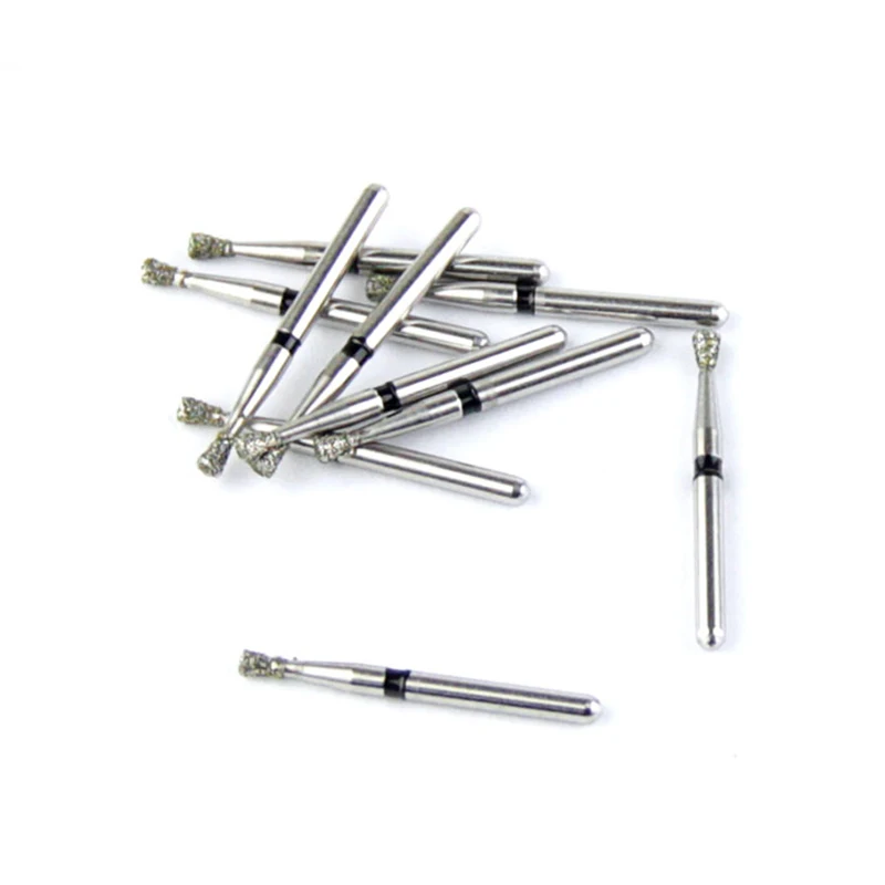 Lodden 10 stücke Dental Diamant bohrer 27 Größen 1,6mm für Hoch geschwindigkeit shand stück schwarze Ringe Super Grob werkzeuge Zahnmedizin Schleif bohrer,bohrmaschine – Detail 33