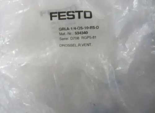 GRLA-1/4-QS-10-RS-D 534340 1 шт. новая дроссельная заслонка Бесплатная доставка # uxs |