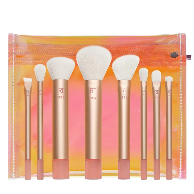 

RT Makeup Brushes Set mini Journey Set Powder Foundation Eyeshadow Blush Concealer Blending Eye Brush Professional Make Up Tools