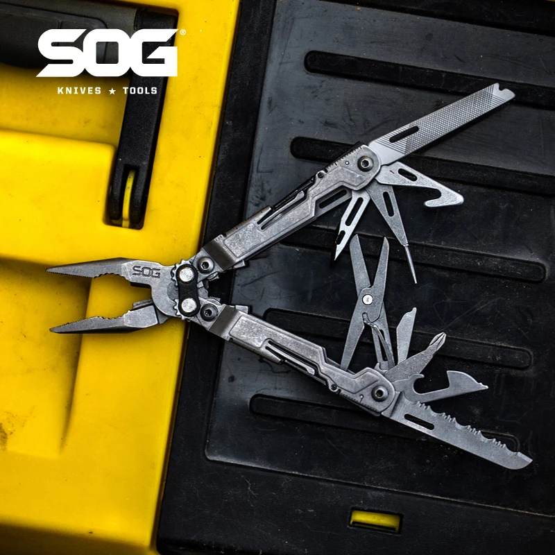 SOG 18 w 1 PowerPint szczypce do narzędzi Mini EDC składane narzędzia ręczne do wędkowania na zewnątrz sprzęt kempingowy do przetrwania-PP1001/1002-CP