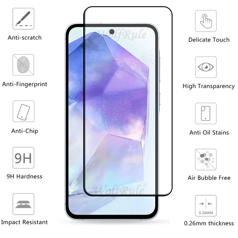 Premium Tempered Glass Screen Protector - Full Coverage & 9H Hardness