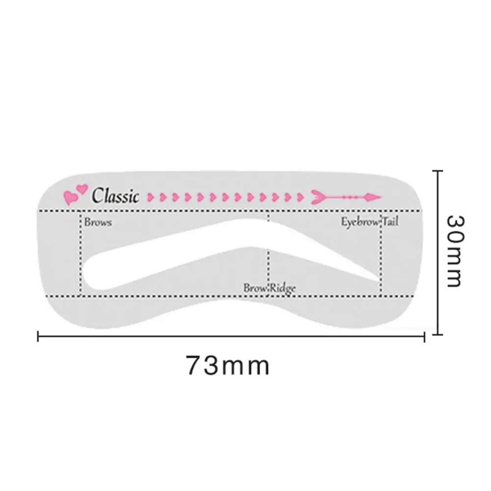 Reusable Eyebrow Stencil Set Eyebrow Drawing Guide Styling Shaping Grooming Template Card Makeup 10Pcs eyebrow stencil tool makeup tools eye makeup tools