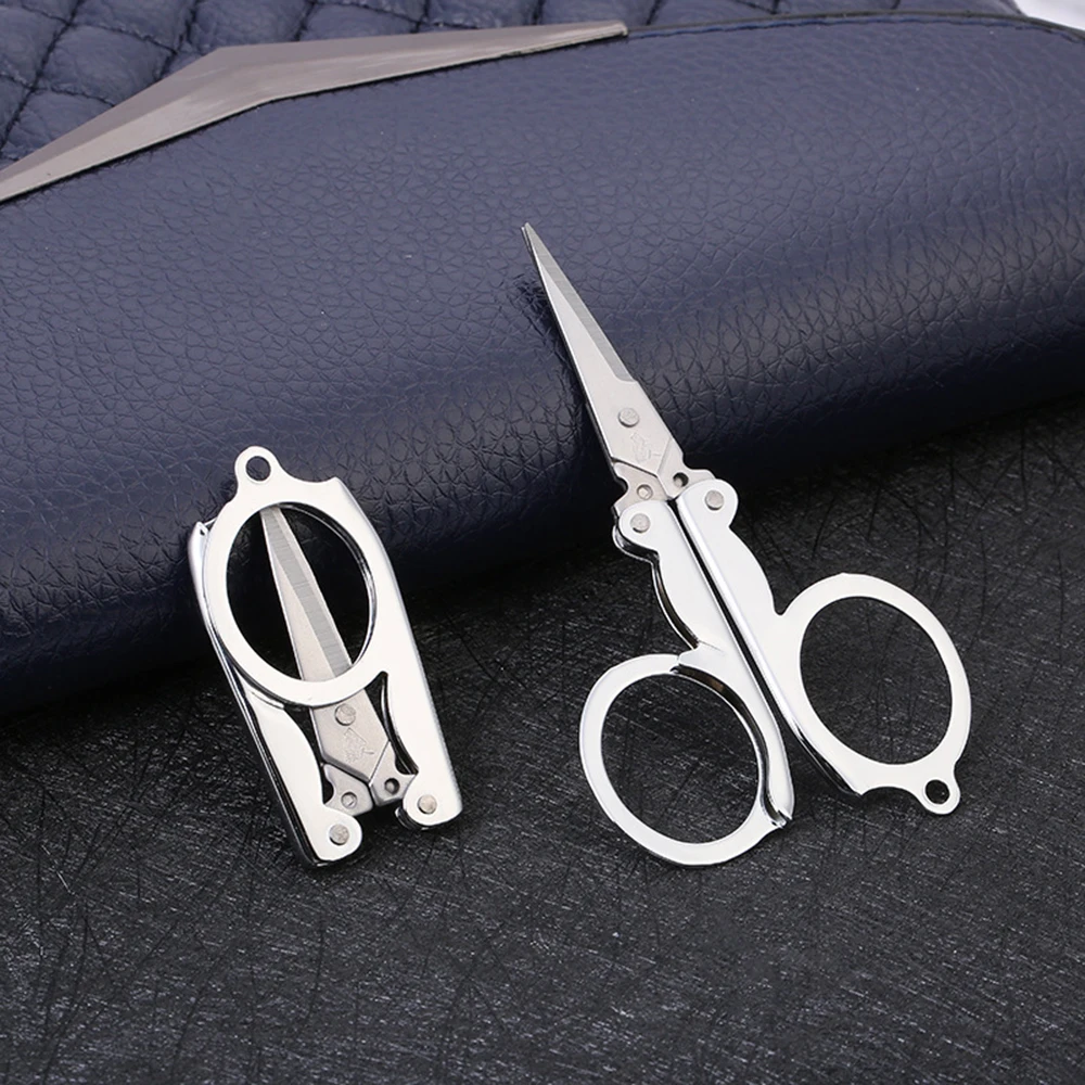 Mini Folding Scissors Portable Travel Multifunctional Stainless Steel Folding Small Scissors Home Mini Thread
